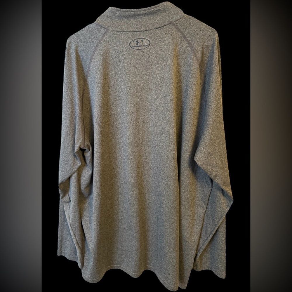 Under Armour Heatgear Men's 2XL Gray Quarter zip - Picture 2 of 5